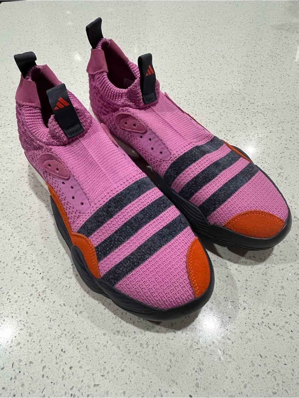 Adidas Trae Young Men's Basketball Shoes Size 13 Lilac /Navy/Orange Stratosphere